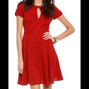 NWT Diane von Furstenberg Red Raizel Fit and Flare